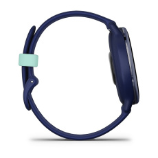 vívoactive® 5 (Boitier bleu marine avec lunette en aluminium Metallic Blue Gold et bracelet silicone bleu marine)
